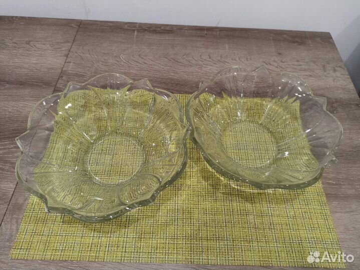Салатник стекло СССР Дятьковский хрустальный завод