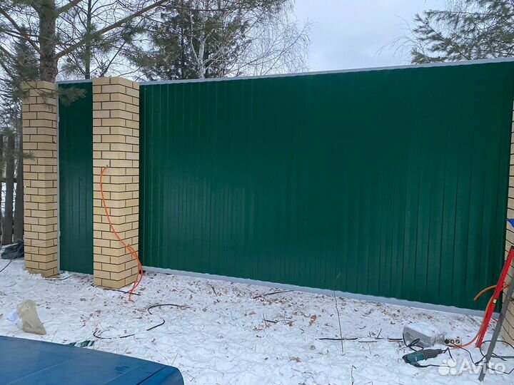 Откатные ворота под ключ