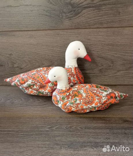 Текстильная Тильда утка, декор интерьера
