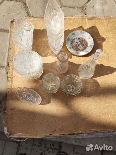 Ваза хрустальная