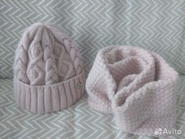 Комплект шапка и снуд