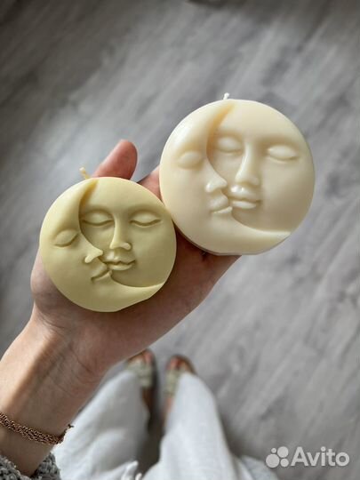 Силиконовая форма луна (L) для мыла, свечи, гипса