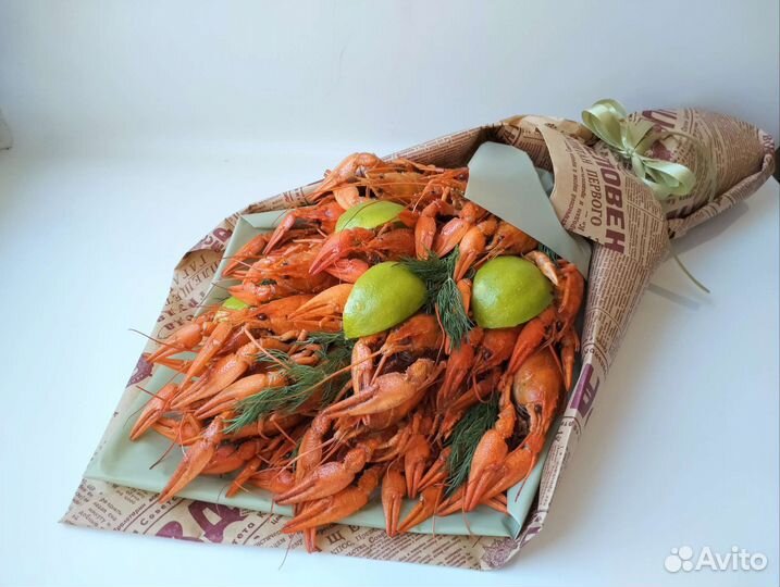 Букет из раков для мужчины папы, мужа