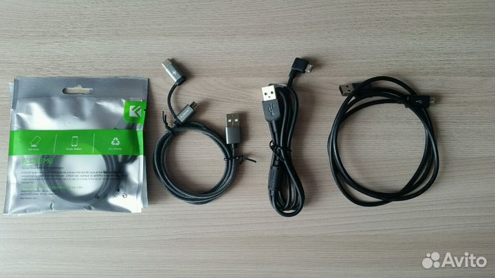 Кабели быстрой зарядки Micro USB/Type C 2 в 1