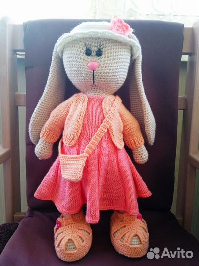 Заяц тильда Модница