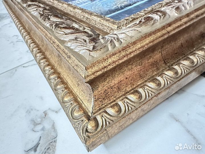 Большая картина/холст/масло в раме/Новиков Ю.В