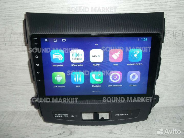Магнитола 2DIN Peugeot 4007 Android GPS WiFi