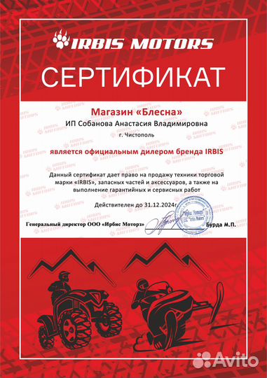Снегоход Динго Т200