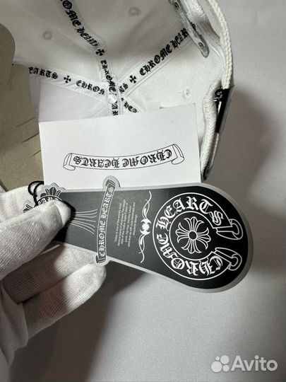 Кепка Chrome Hearts белая унисекс