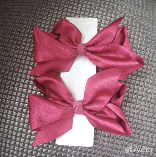 Банты для волос на заколках, парные (цена за 2 шт)