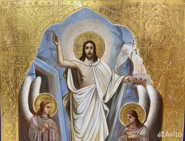 Икона Воскресение Господне Золото