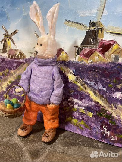 Ватная игрушка Кролик Интерьерная