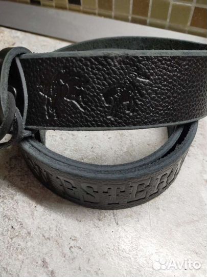 Мужской кожаный ремень новый