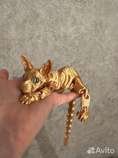 Котик золотой 3D 27 см