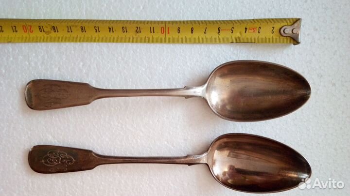 Две столовых ложки Курлюков 84 пробы