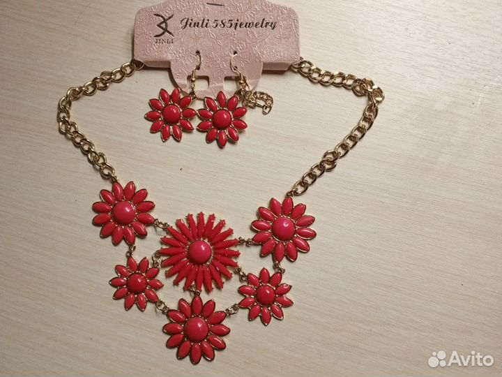 Ожерелье и серьги