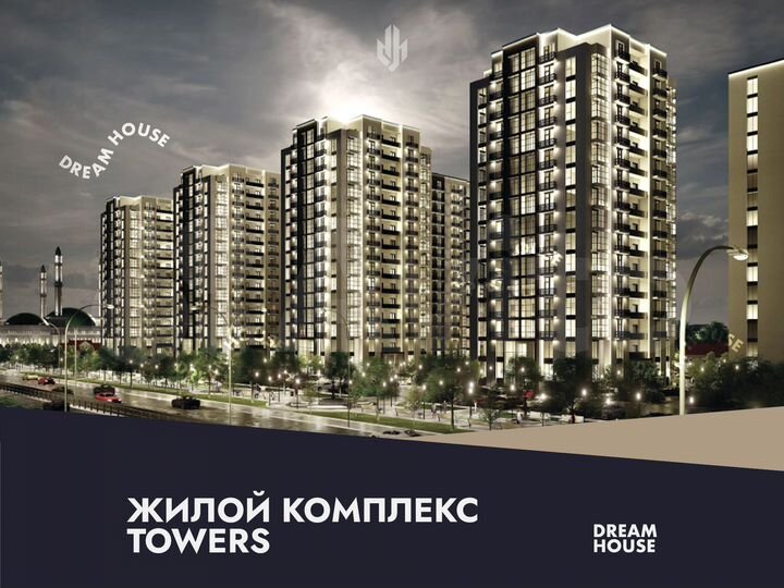 2-к. квартира, 83,6 м², 13/16 эт.