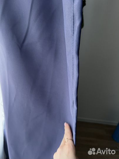 Шторы блэкаут темно синие высота 300 см