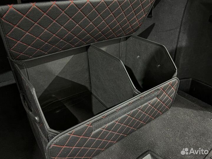 Органайзер L черный, красная строчка 1