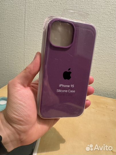 Силиконовые чехлы iPhone 15/ 15 Pro