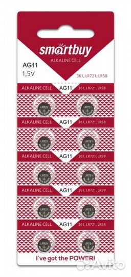 Батарейка Smartbuy часовая AG11 (10)