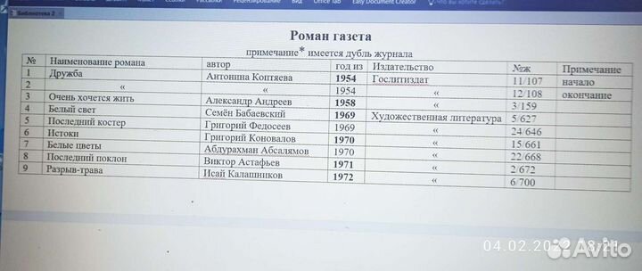 Коллекция Роман-газеты 1954-1991 гг