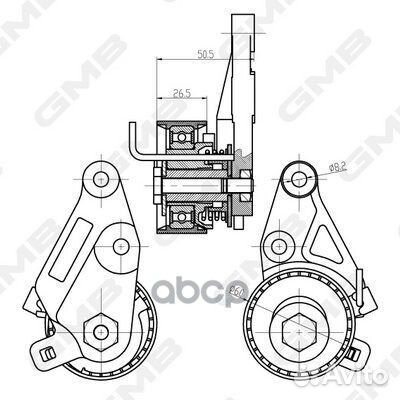 Ролик натяжителя ремня грм GTB0410 GTB0410 GMB