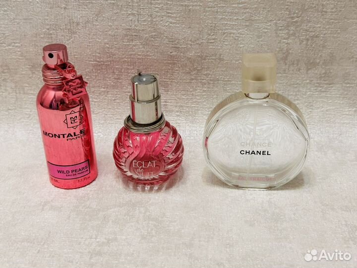 Флаконы от духов Chanel,Montale,Lanvin