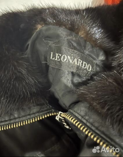 Куртка кожаная женская с мехом