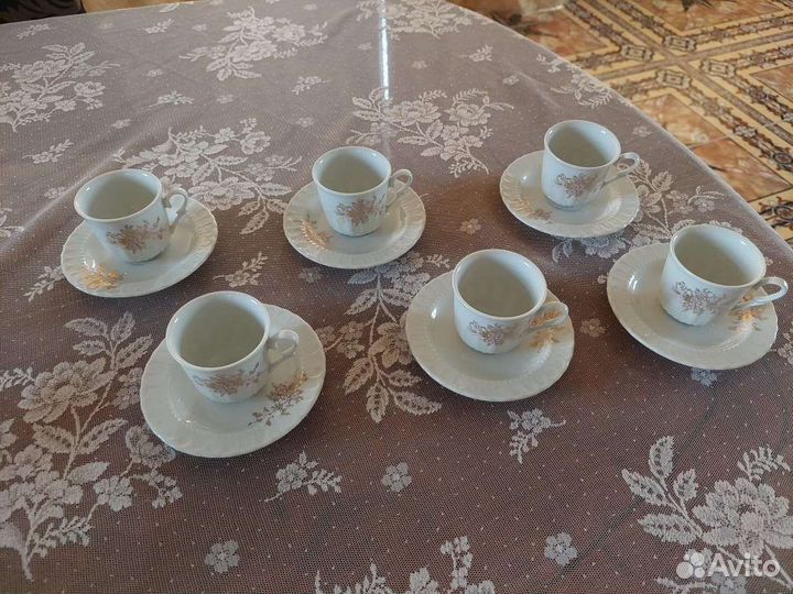 Кофейные сервизы, новые, Yamasen 24ct Gold