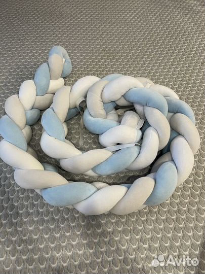 Бортик в кроватку косичка