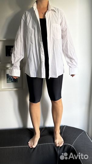 Белая рубашка oversize