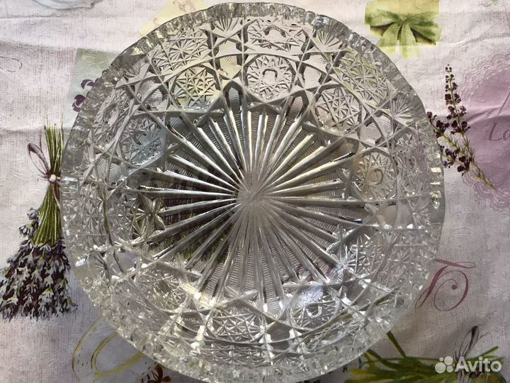 Салатник хрустальный СССР