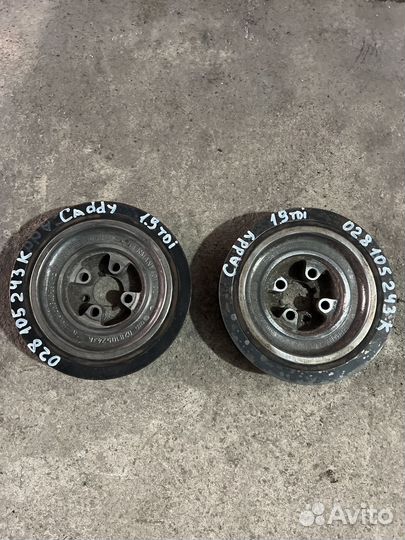 Шкив коленвала VW Caddy 1.9tdi Audi T4 Skoda Seat