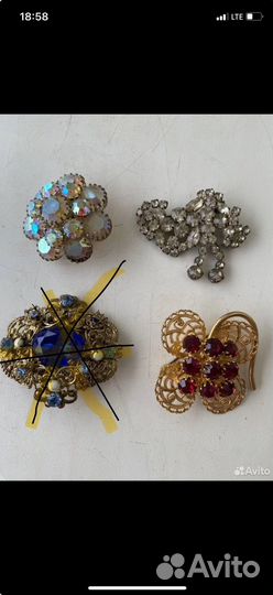 Брошь винтаж СССР чехословакия