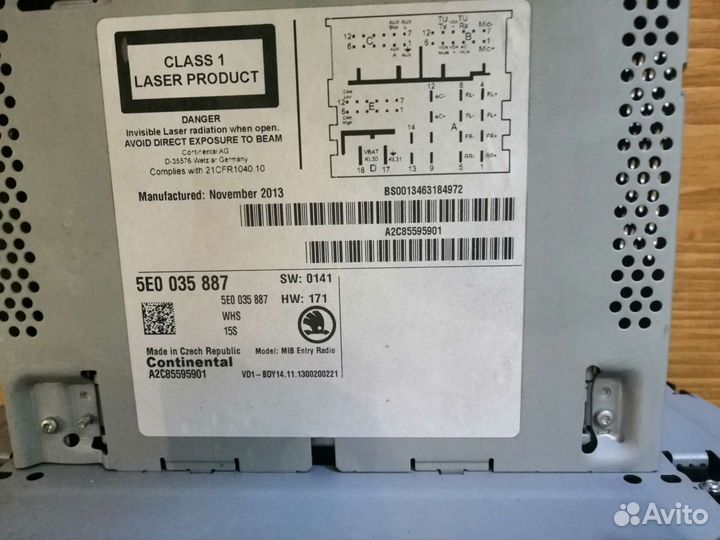 Магнитола skoda octavia a7 Swing