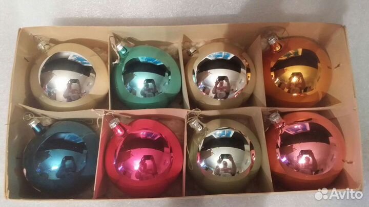 Набор елочных шаров СССР