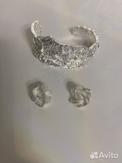 Сет серебристое мерцание Bottega Veneta