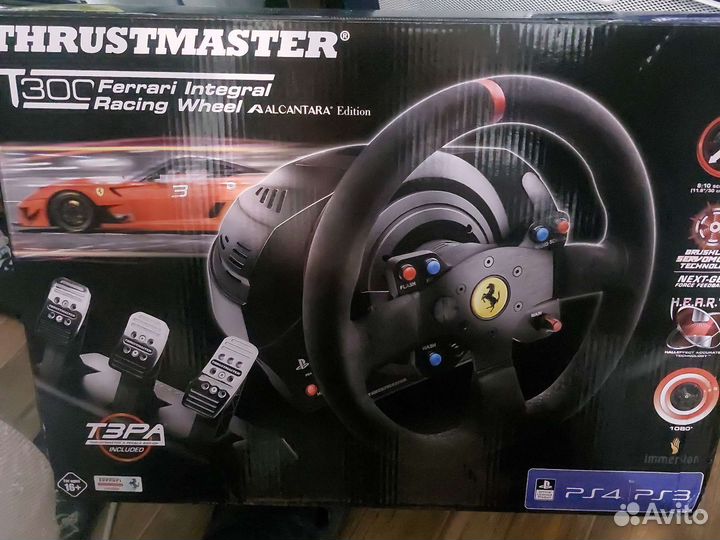 Игровой руль с педалями Thrustmaster t300 Ferrari