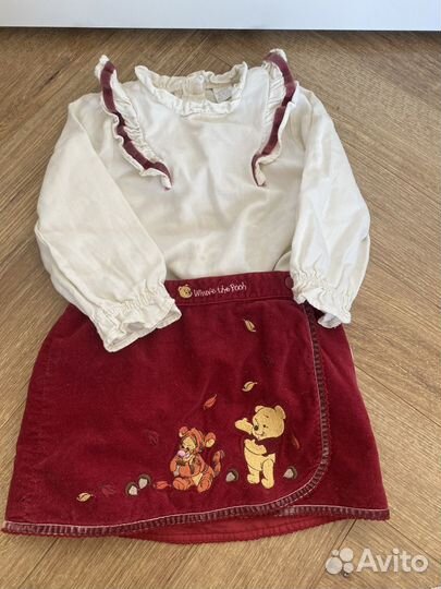 Комплект на девочку hm блузка+юбка