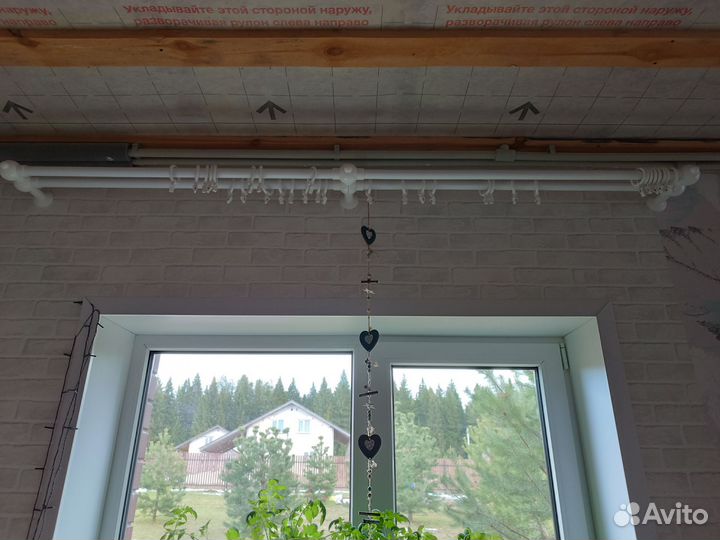 Карнизы для штор двухрядный настенный