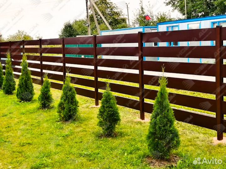 Забор Ранчо металлический