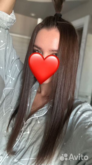 Пряди на заколках натуральные