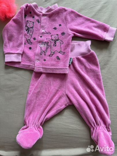 Детские вещи пакетом на девочку 50,56,62