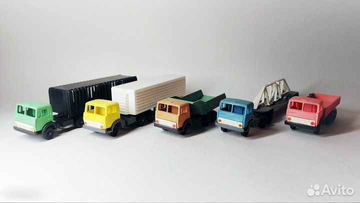 Полный набор подольских машинок камаз, СССР