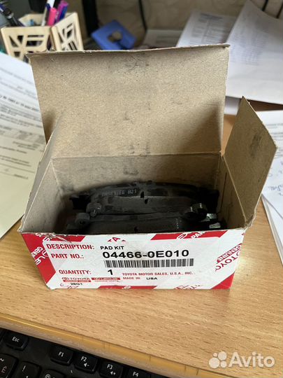 Тормозные колодки задние Toyota Highlander, Lexus