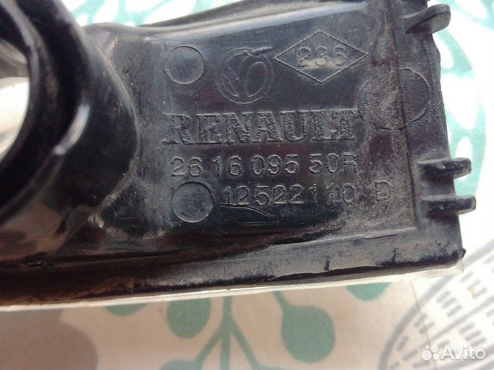 261609550 повторитель поворота зеркало пр меган 3