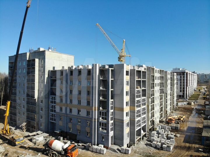 2-к. квартира, 55,7 м², 9/9 эт.