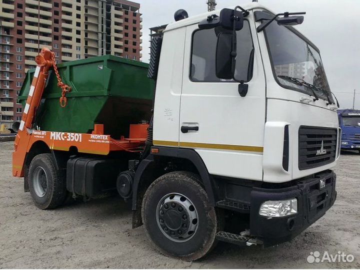 Вывоз мусора,экскаватор, сыпучие материалы