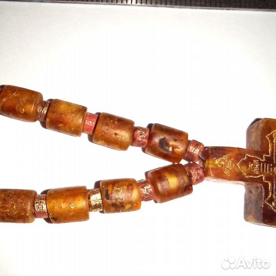 Янтарные чётки христианские